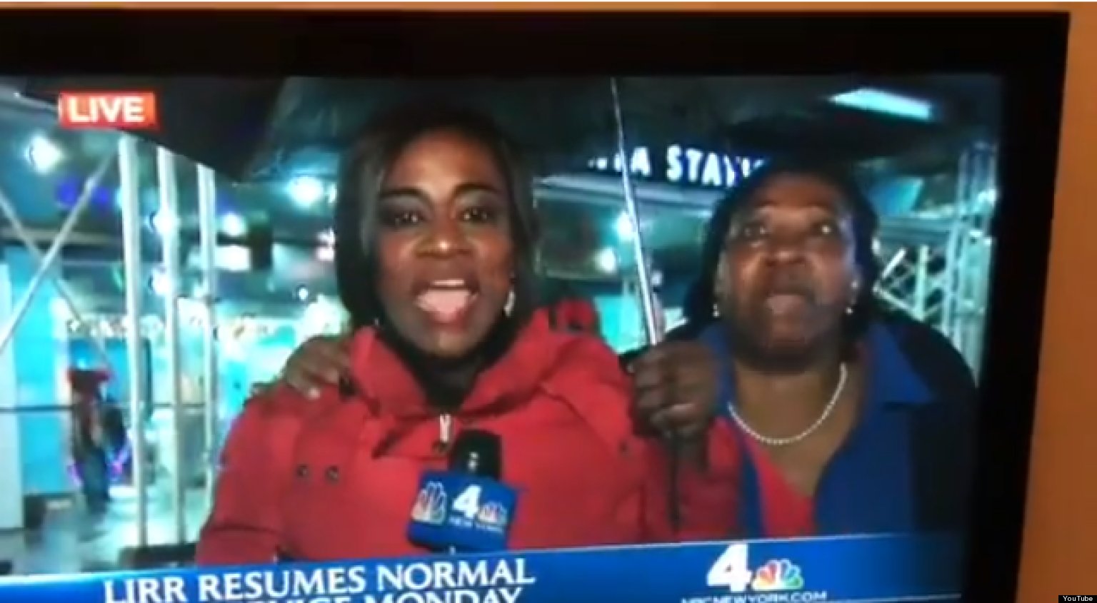 Penn Station Video Bomb Checkey Beckford, NBC 4 New York Reporter