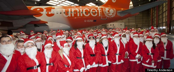 easyjets 200 santas