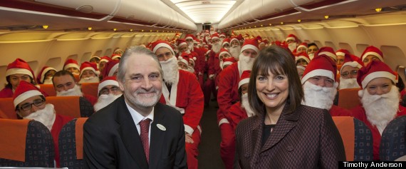 easyjets 200 santas