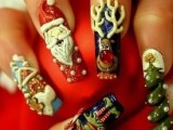 Christmas Nail Art: Santa Claus, Rudolph The...