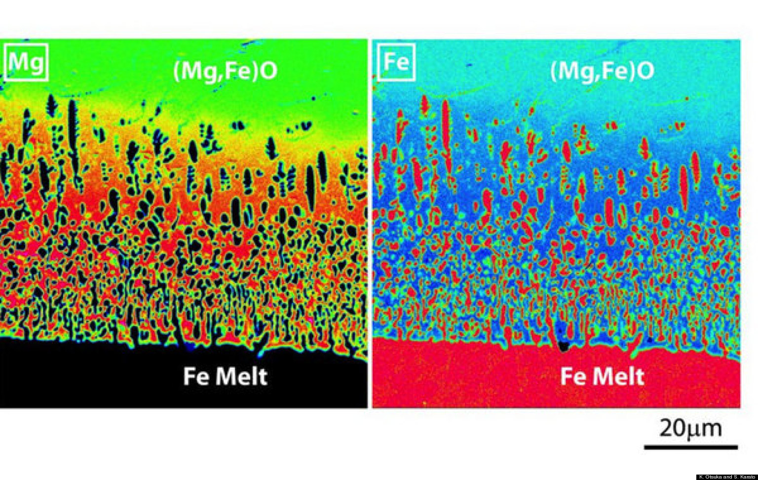 Earth's Core Blobs Chemical Interaction May Shed Light On Composition