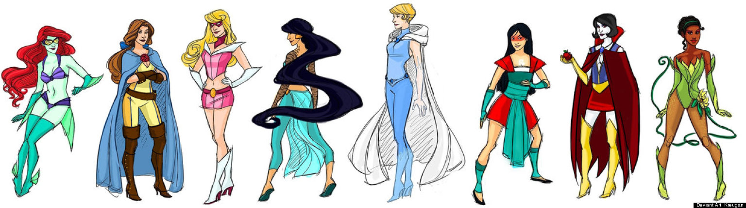 Disney Princess Superheroes Illustration Shows Awesome New Take On Princesses Huffpost