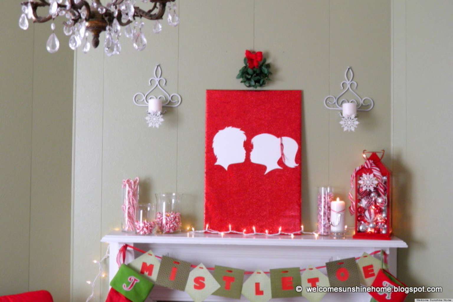 Christmas Mistletoes Craft Idea