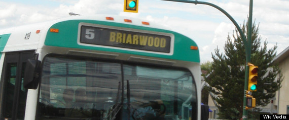 Saskatoon Bus Merry Christmas