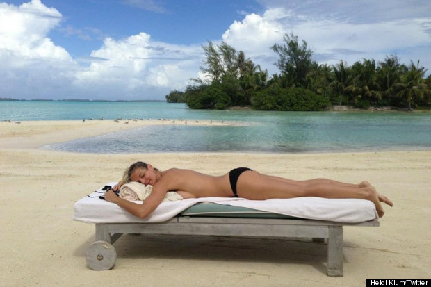 heidi klum topless