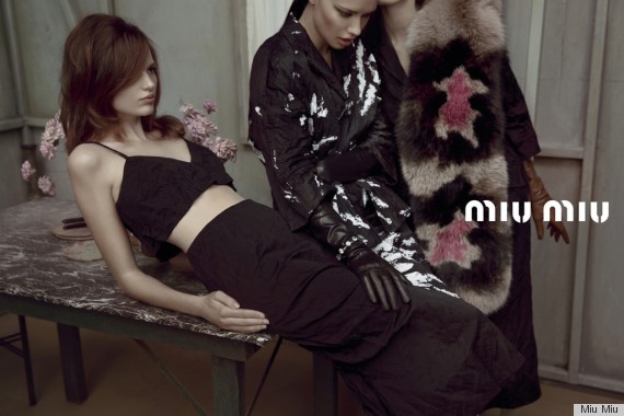 Miu Miu Spring 2013 Ads Feature Adriana Lima And Doutzen Kroes Photos 