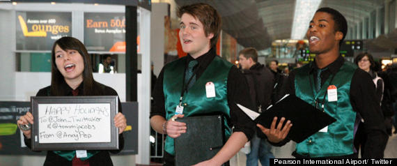 Toronto Pearson Tweet A Carol