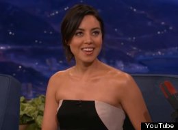 WATCH: Aubrey Plaza Has A Fan-Made Naked Portrait In Her House