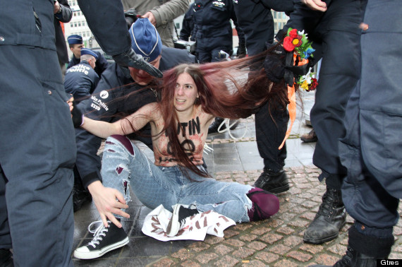 femen bruselas putin