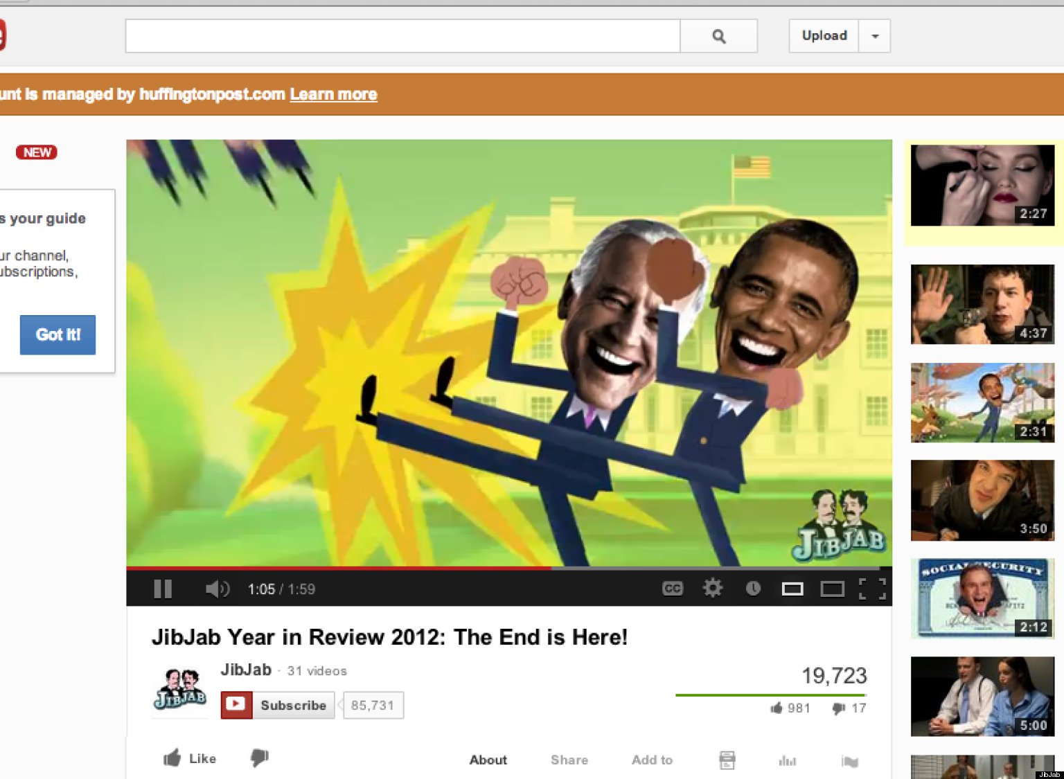 JibJab's 2012 Year In Review The End Is Here! (VIDEO) HuffPost