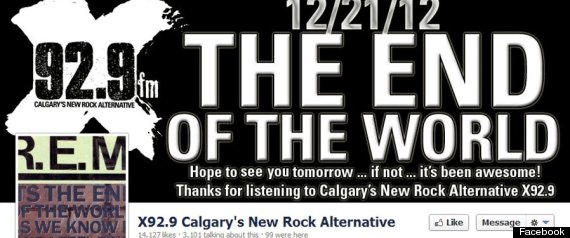 Calgary Radio Station End Of The World