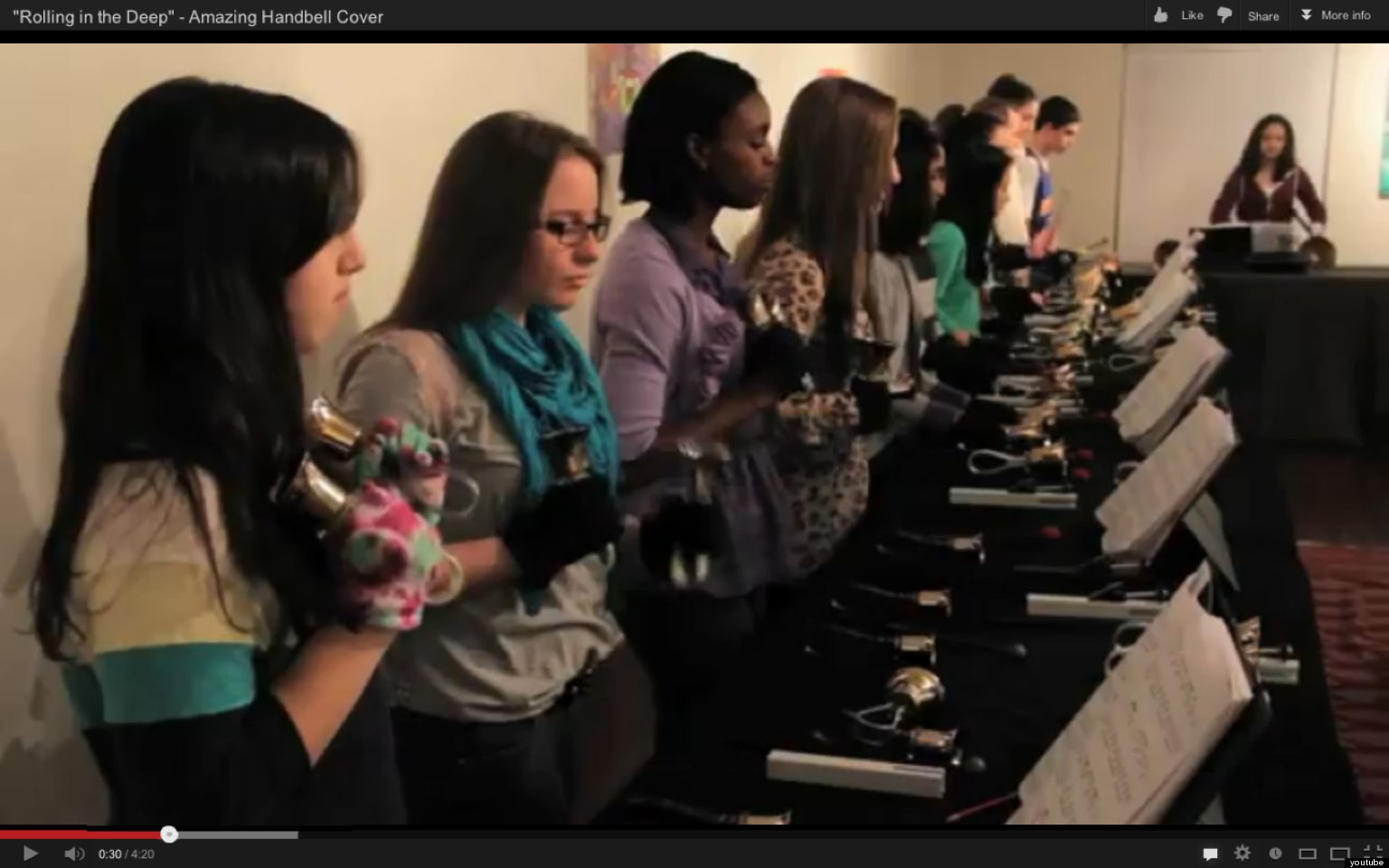 Adele's 'Rolling In The Deep' Covered By High School Handbell Choir