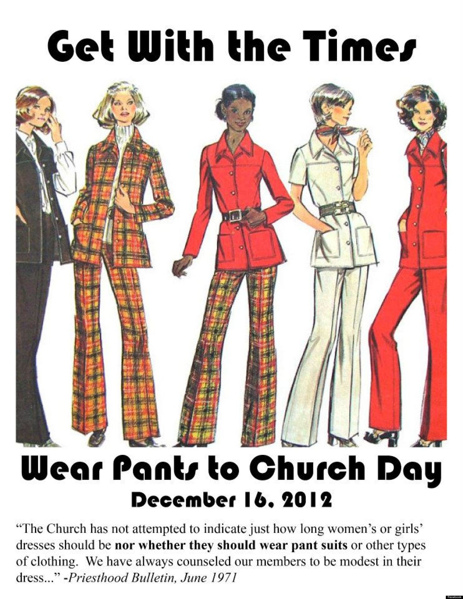 Mormon Women Wear Pants To Church Get Threatened Huffpost 9094