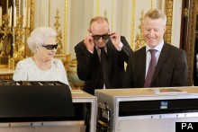The Queen's 3D Glasses Are Swarovski Embellished (Of Course They Are)