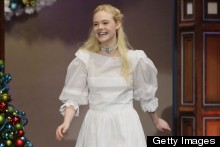 Elle Fanning Is A Wonder In White On Tonight Show With Jay Leno