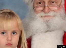 Best Santa Picture? Little Girl Shows Middle Finger To Camera (PHOTO)