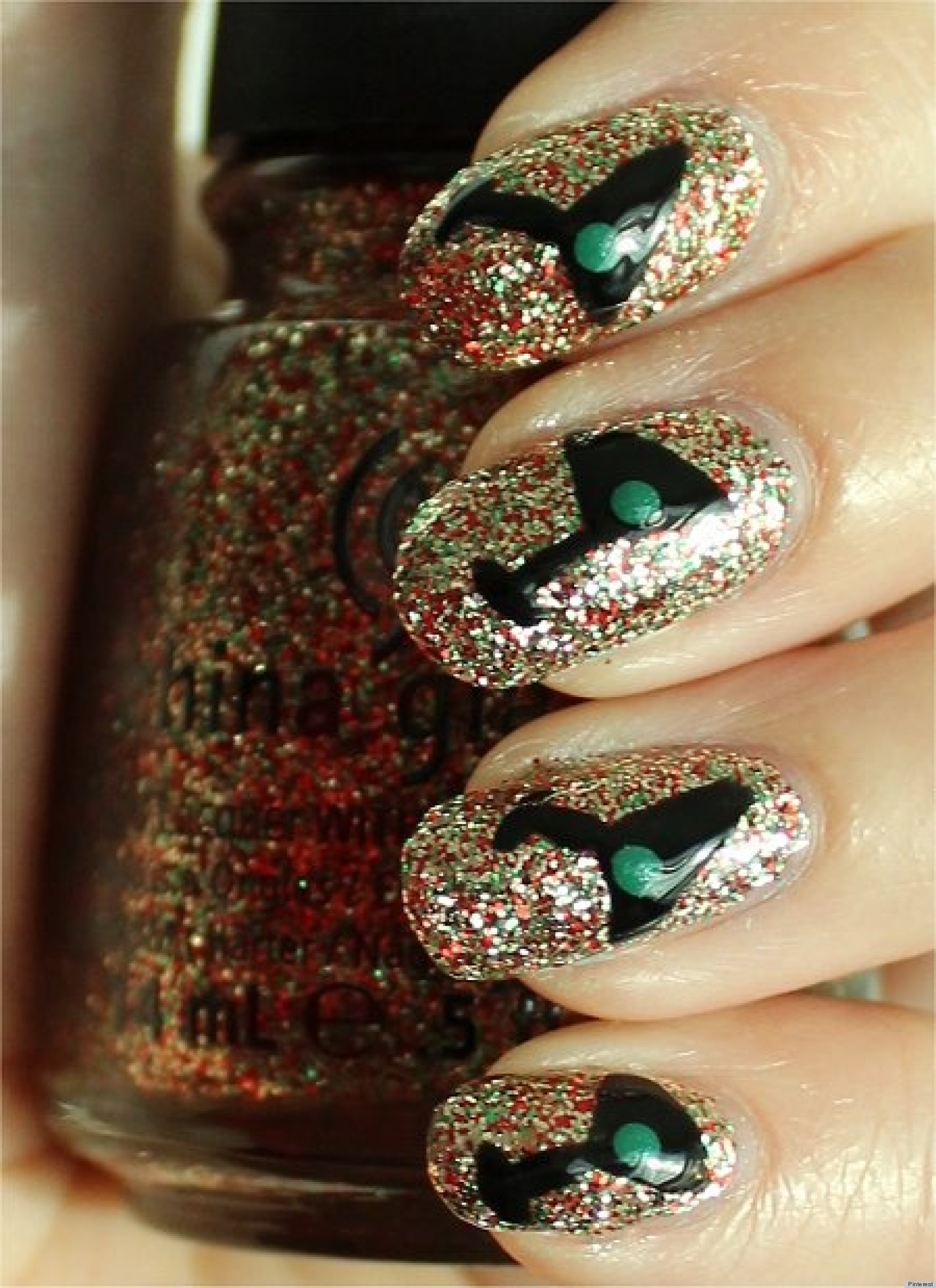 New Year's Eve Nail Art Ideas From Pinterest (PHOTOS) | HuffPost
