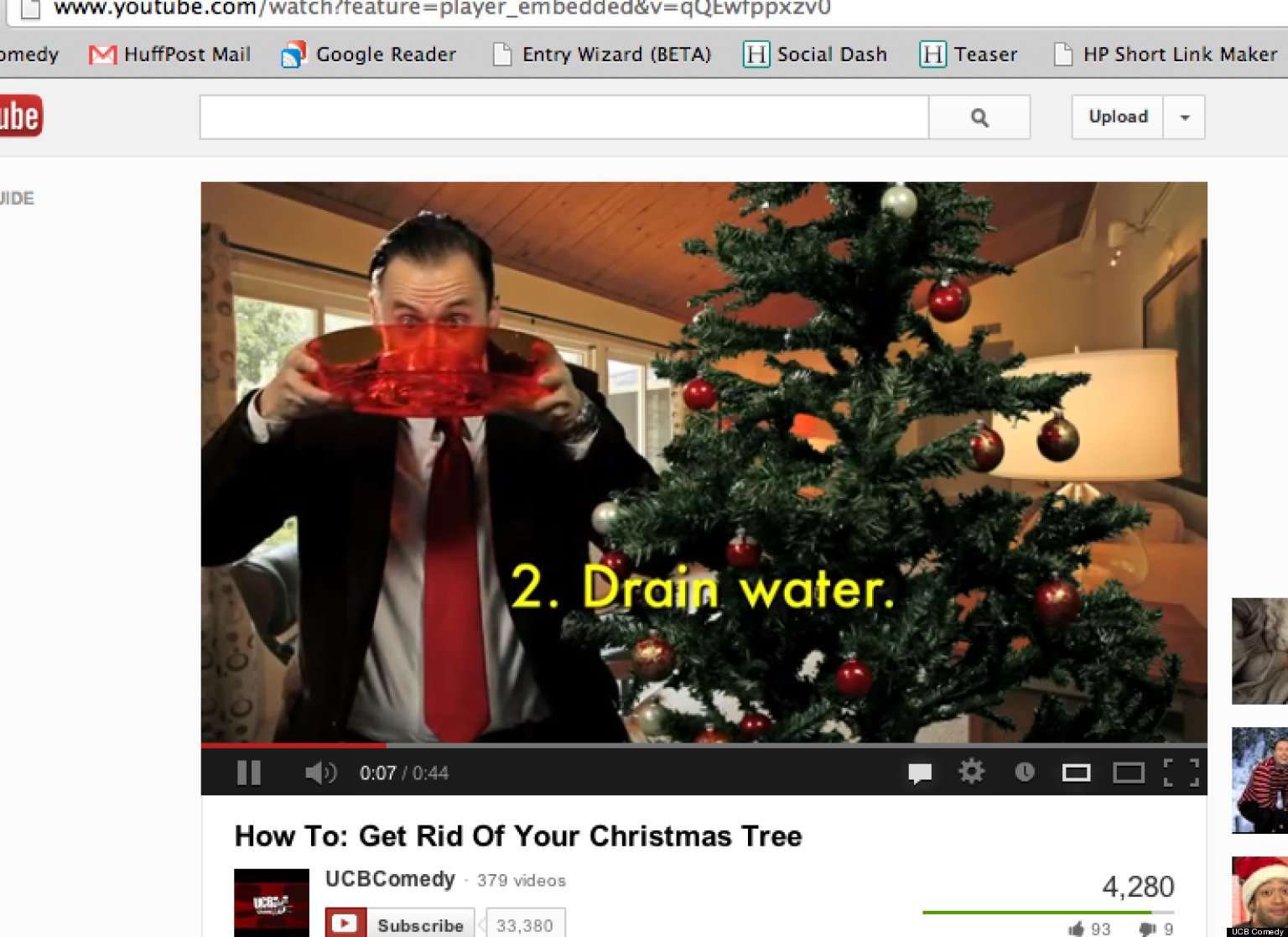 How To Get Rid Of Your Christmas Tree UCB Comedy Has Some Tips (VIDEO