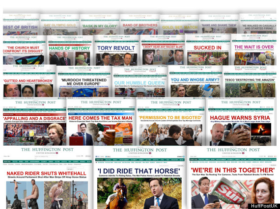 huffpostuk splashes 2012