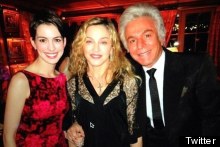Anne Hathaway & Madonna Party With Valentino For New Year's Eve