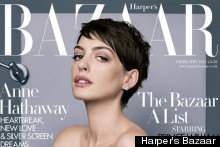 Anne Hathaway Wows For Harper's Bazaar February Issue