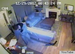 WATCH: A Homeowner Sees Her House Get Burglarized, Live