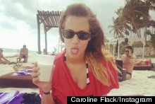 'Milk Was A Bad Choice' Caroline Flack Shares Mexican Holiday Snaps