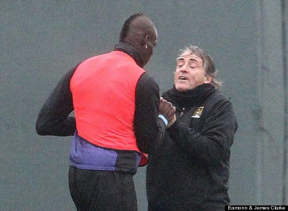 mario balotelli and roberto mancini