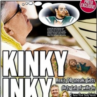  Ryan Tattoo on Rex Ryan Tattoo  Jets Coach Appears To Have Ink Of Wife With Mark