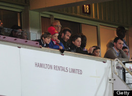 Beckham Watches United With Sons (PICTURES)