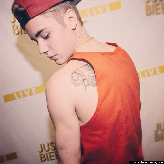 Justin Bieber Indian Tattoo