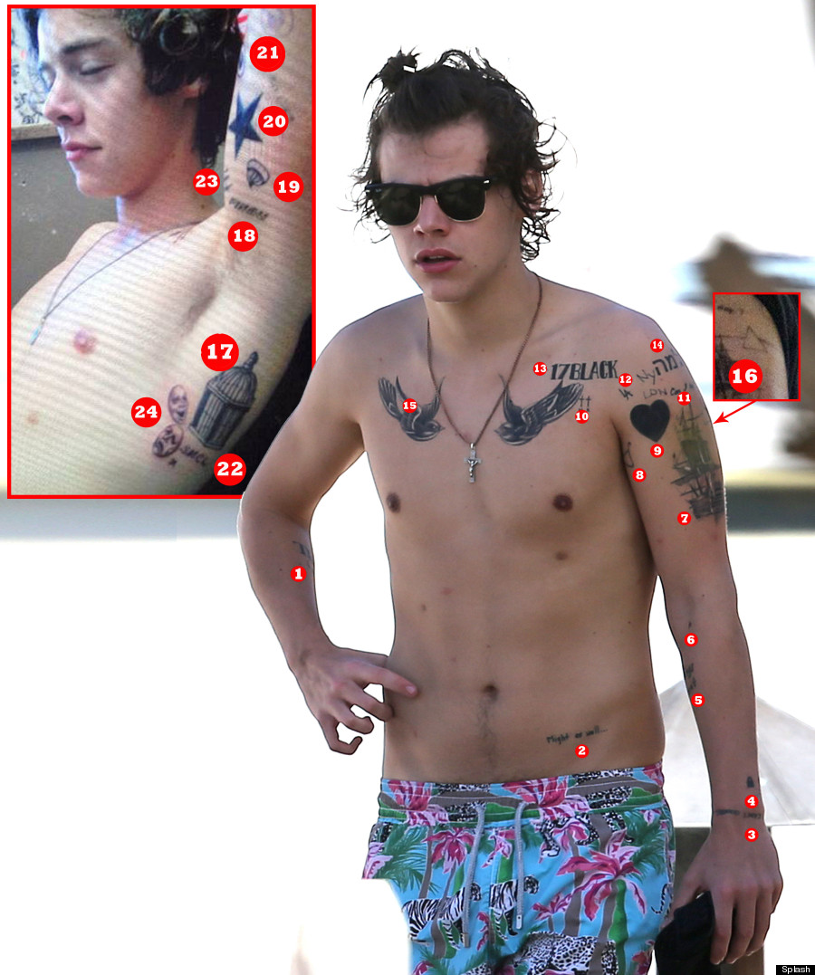 Body Harry Styles Tattoos