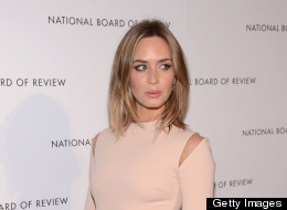 Golden Globe Nominee Emily Blunt Flaunts Her Figure In Two Of Spring's Hottest Trends