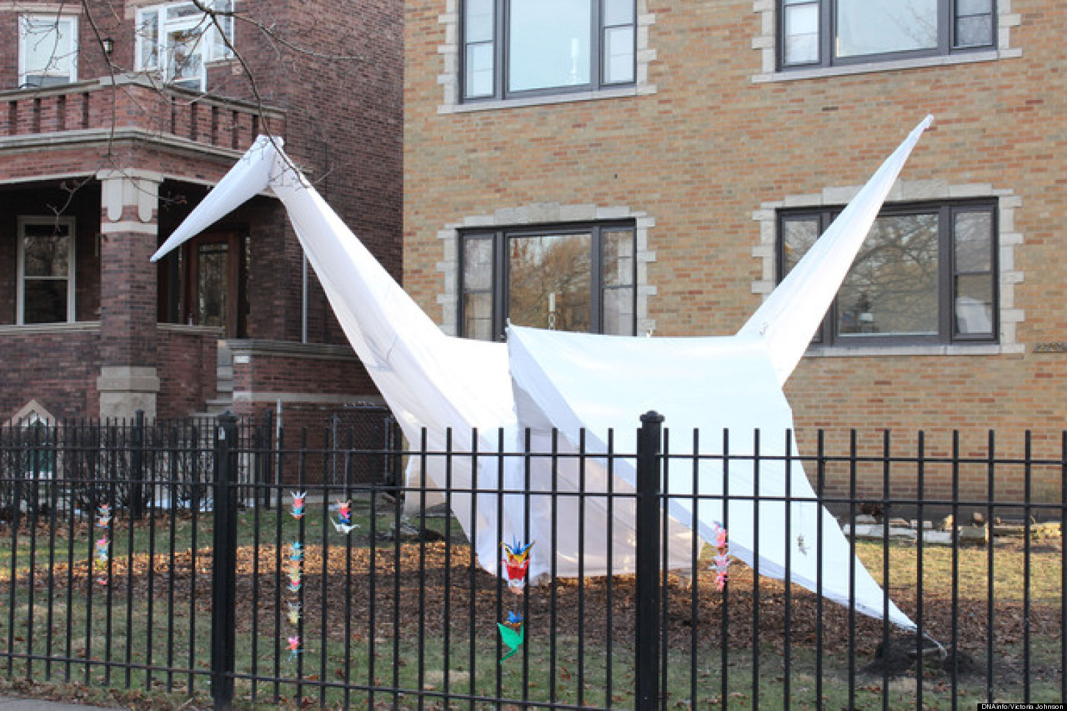 Giant Origami Crane Represents Peace In The New Year Creator Says 