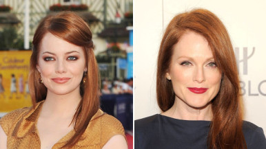 Emma Stone and Julianne Moore 