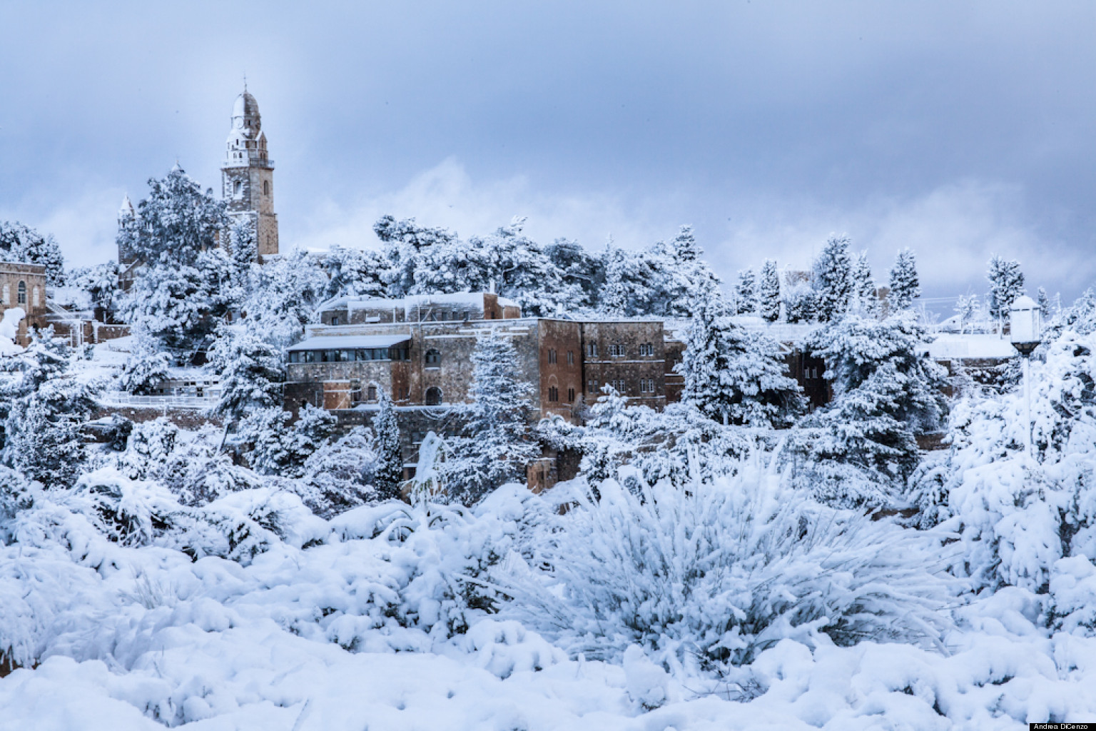 Jerusalem Snow Makes City Look Beautiful But Closes Roads And Schools