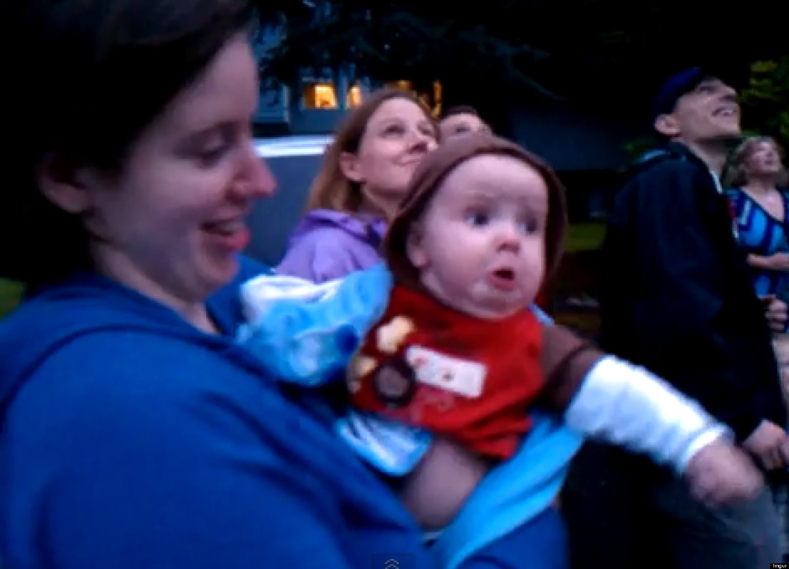 Baby Sees First Fireworks, Reacts Accordingly (GIF) HuffPost