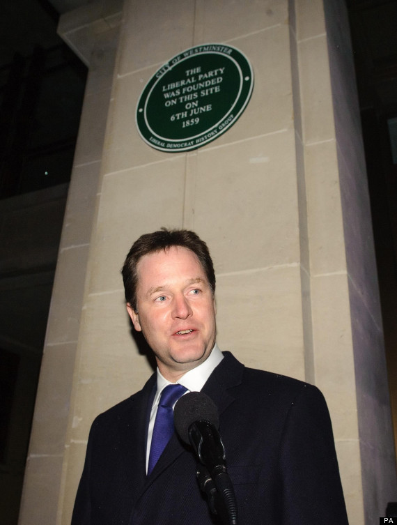 nick clegg plaque