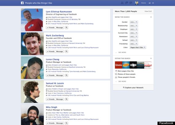 facebook graph search