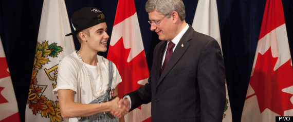 Stephen Harper Twitter Bieber