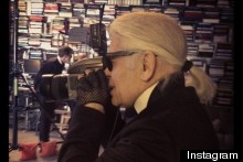 Books + Fashion = Karl Lagerfeld's Library Shoot