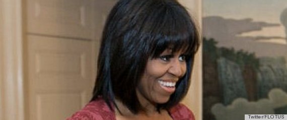 Michelle Obama Bangs