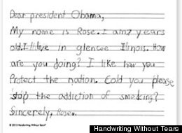 Write a letter to obama kids
