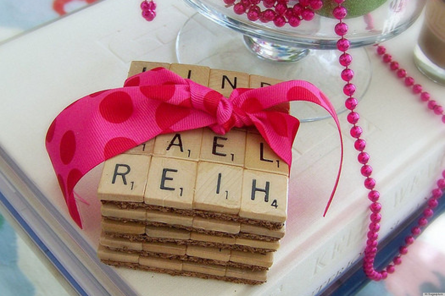 Spell Out Fun With These Scrabble Tile Coasters HuffPost