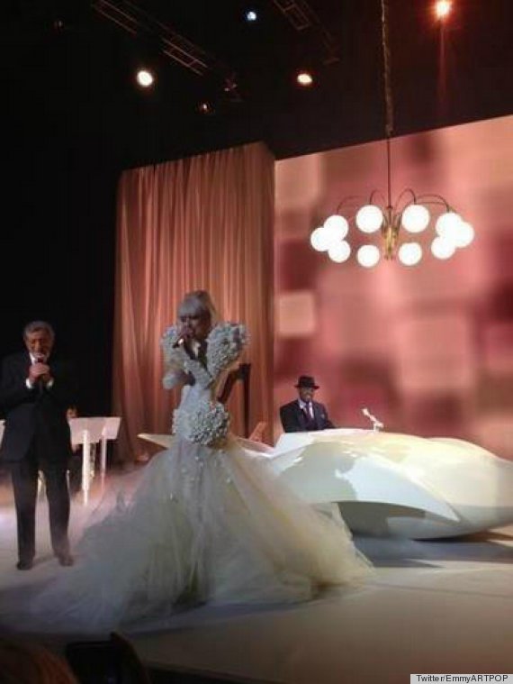 lady gaga inaugural ball dress