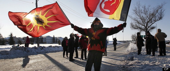 Idle No More Blockade Highway
