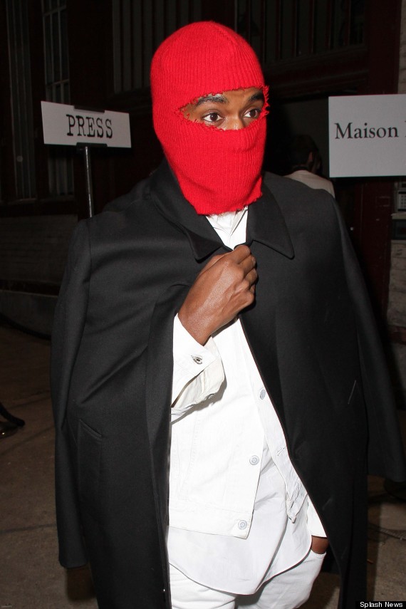 Kanye West Wears A Balaclava, Kim Kardashian Opts For Fur In A Chilly