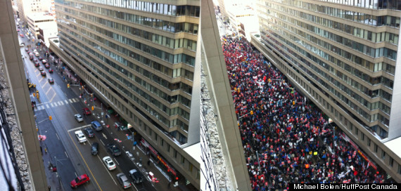 liberal leadership convention protest