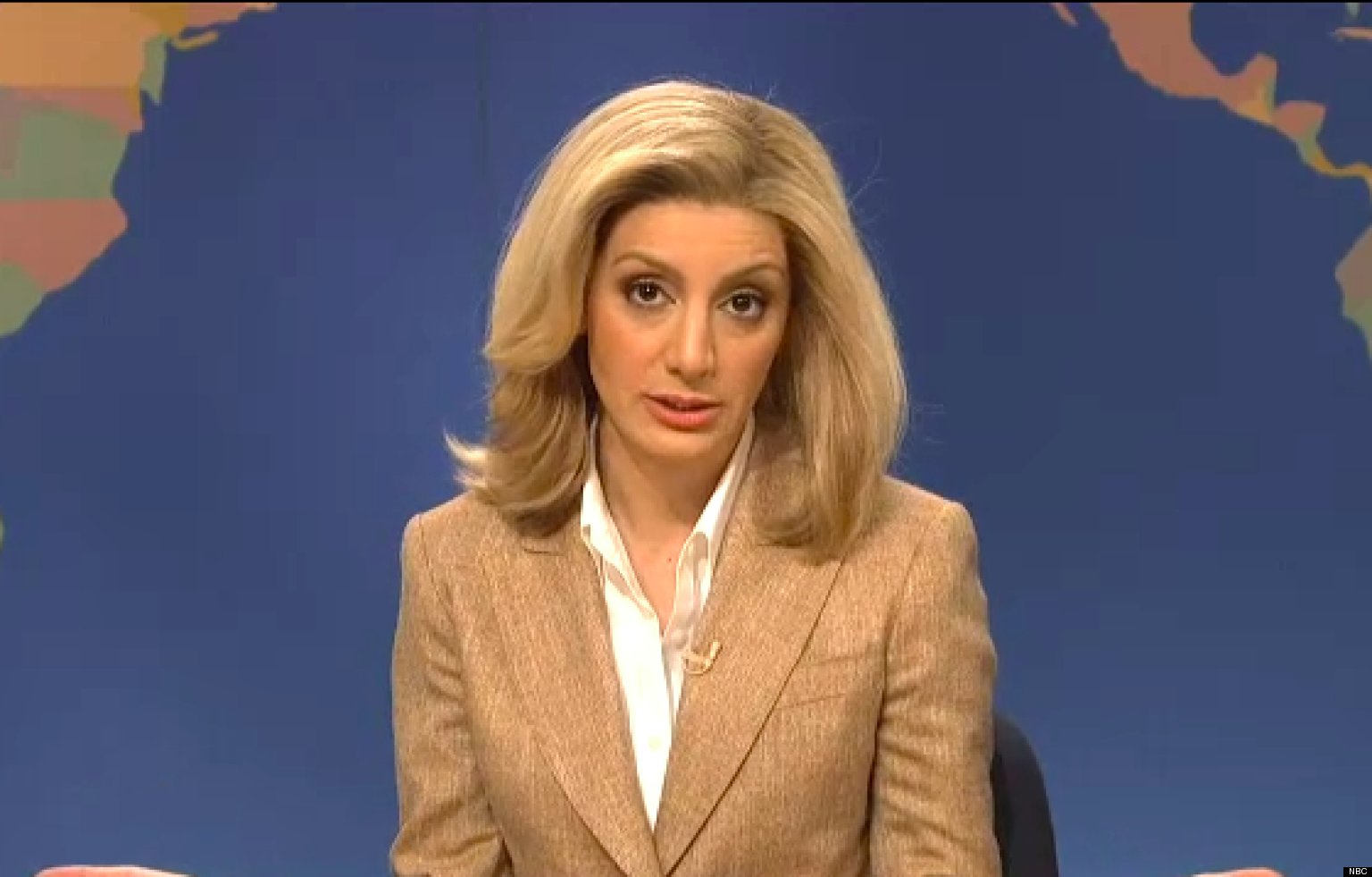 Snl Brings Arianna On Weekend Update To Talk Hillary Clinton Women In Combat Video