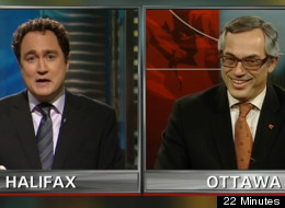 WATCH: Tony Clement vs. 22 Minutes In Mock Question Period